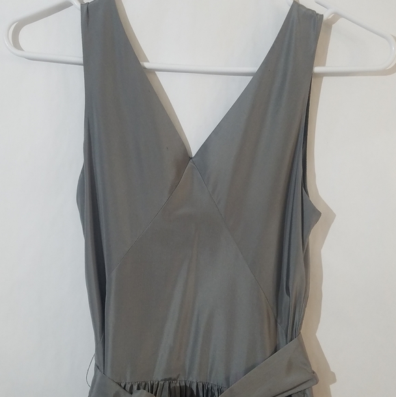 Banana republic silk silver gray dress - Picture 8 of 16